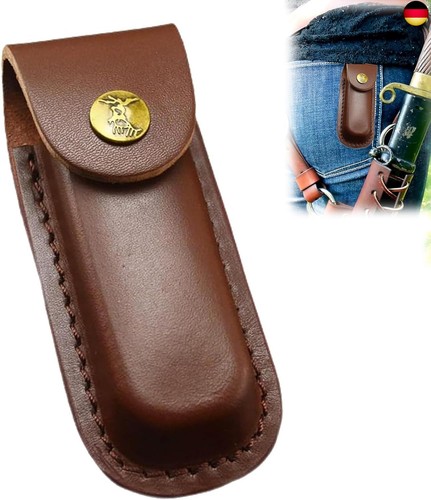Messertasche leder braun - messertasche,