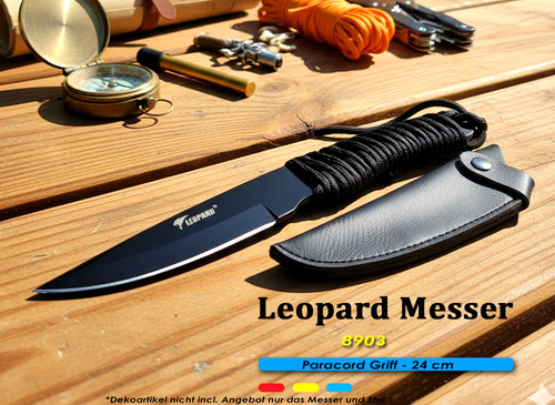 Paracord black leopard 8903 - paracord,