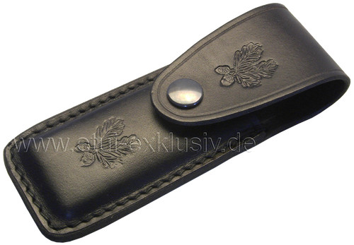 Messeretui leder dunkelbraun - leder,