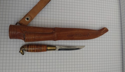 Pukkomesser und leder etui - und, nur